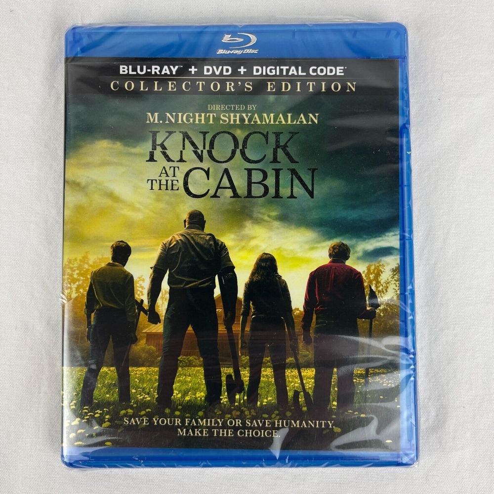Knock at‎ the Cabin (Blu-ray, DVD, Digital, No Slipcover, 2023, Sealed)